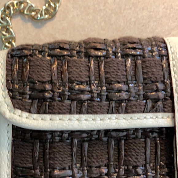 Kate Spade rattan leather clutch shoulder bag - Picture 6 of 11